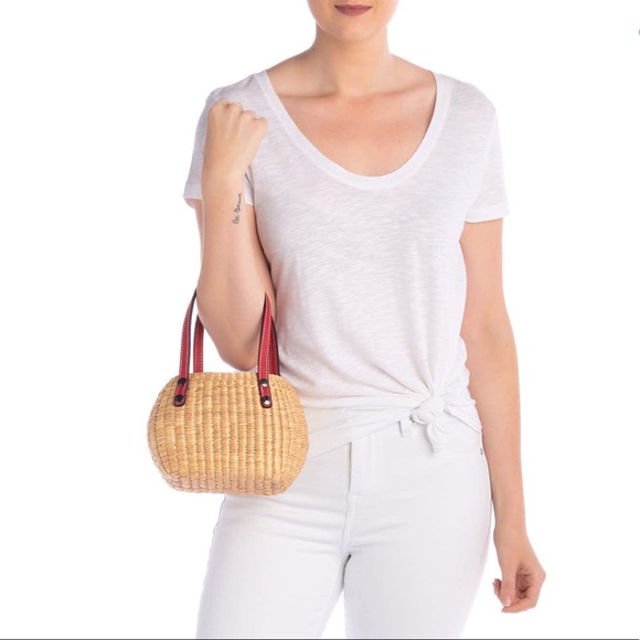 Sea & Grass Mini Straw Drawstring Tote - Picture 4 of 4